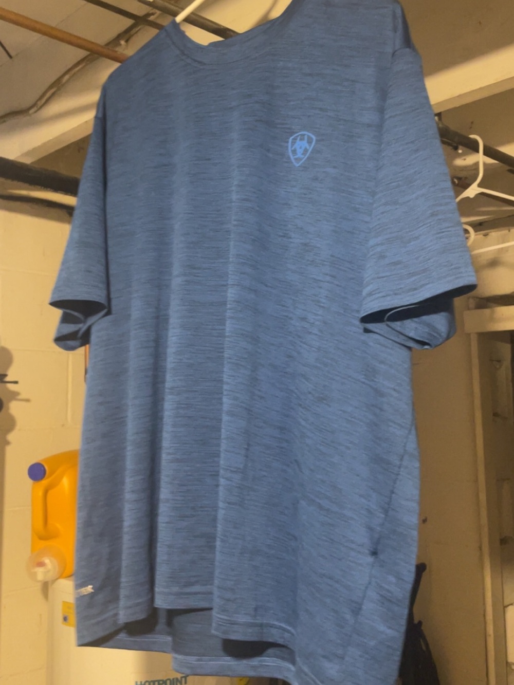 Ariat Heathered Light Blue Short-Sleeve Performance Tee